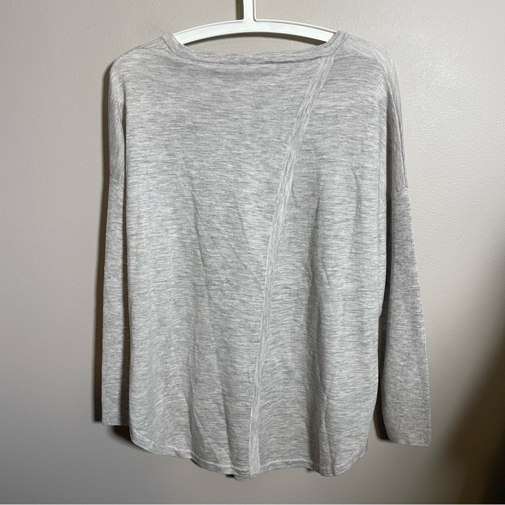 Pure Collection Merino Wool Sweater Wrap Style Back - Picture 6 of 6